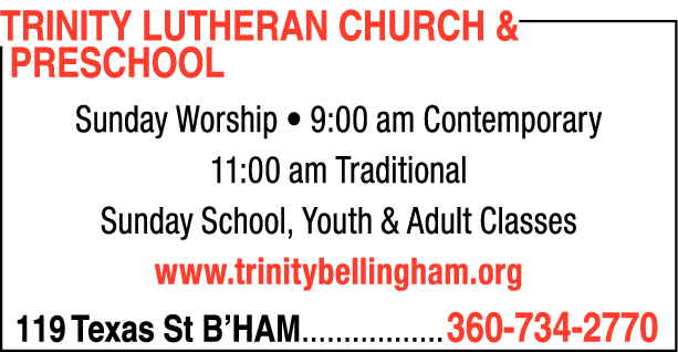 Print Ad of Trinity Lutheran Church & Preschool